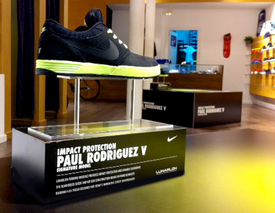 Nike Lunarlon Fabricacion de PLV y montaje en tiendas Nike Lunarlon Fabricacion de PLV y montaje en tiendas